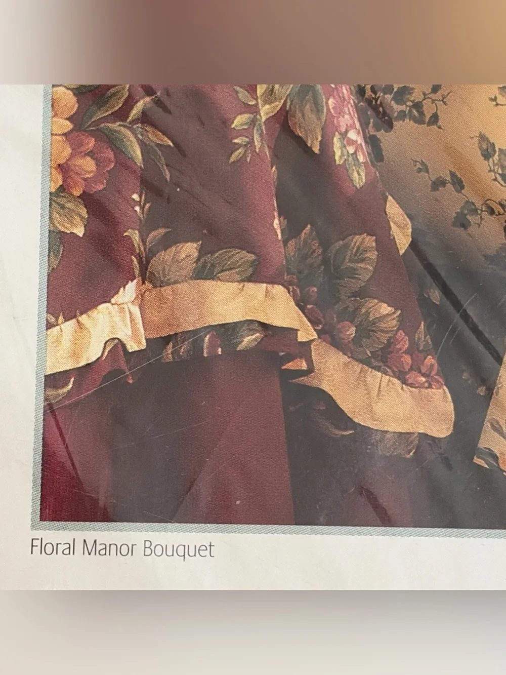4 Pc VTG Waverly Garden Room Floral Manor King Sheet Set Ruffle USA Luxury NEW